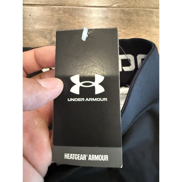 Under Armour Womens Black Compression Heat Gear Shorts Size L NWT NEW $25 - Picture 6 of 10